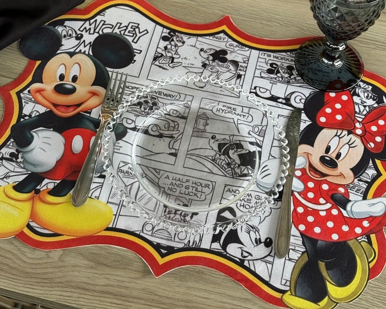 Lugar Americano Infantil 3D - 1 face - Disney