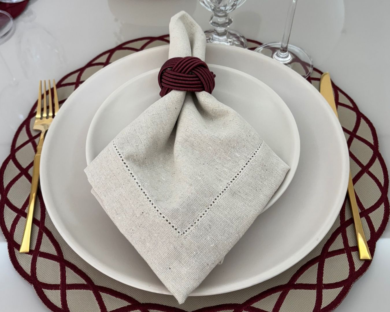 Guardanapo linho misto rústico