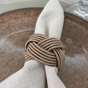 Porta Guardanapo Clássico - bege escuro