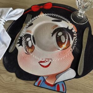 Lugar Americano Infantil 3D - 1 face - Branca de Neve