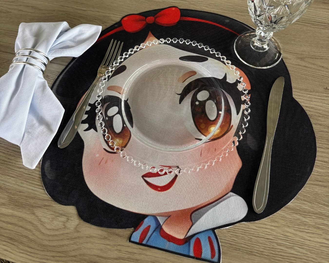 Lugar Americano Infantil 3D - 1 face - Branca de Neve