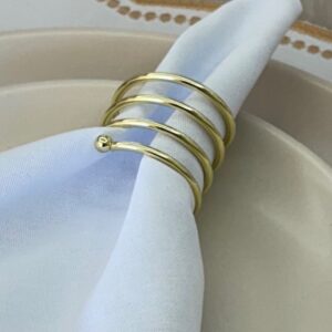 Porta Guardanapo Espiral Metal  - dourado