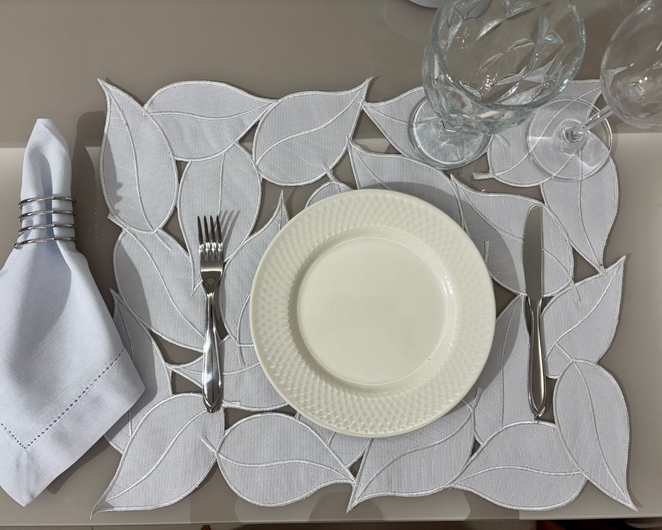 Lugar Americano Outono - 1 face - branco