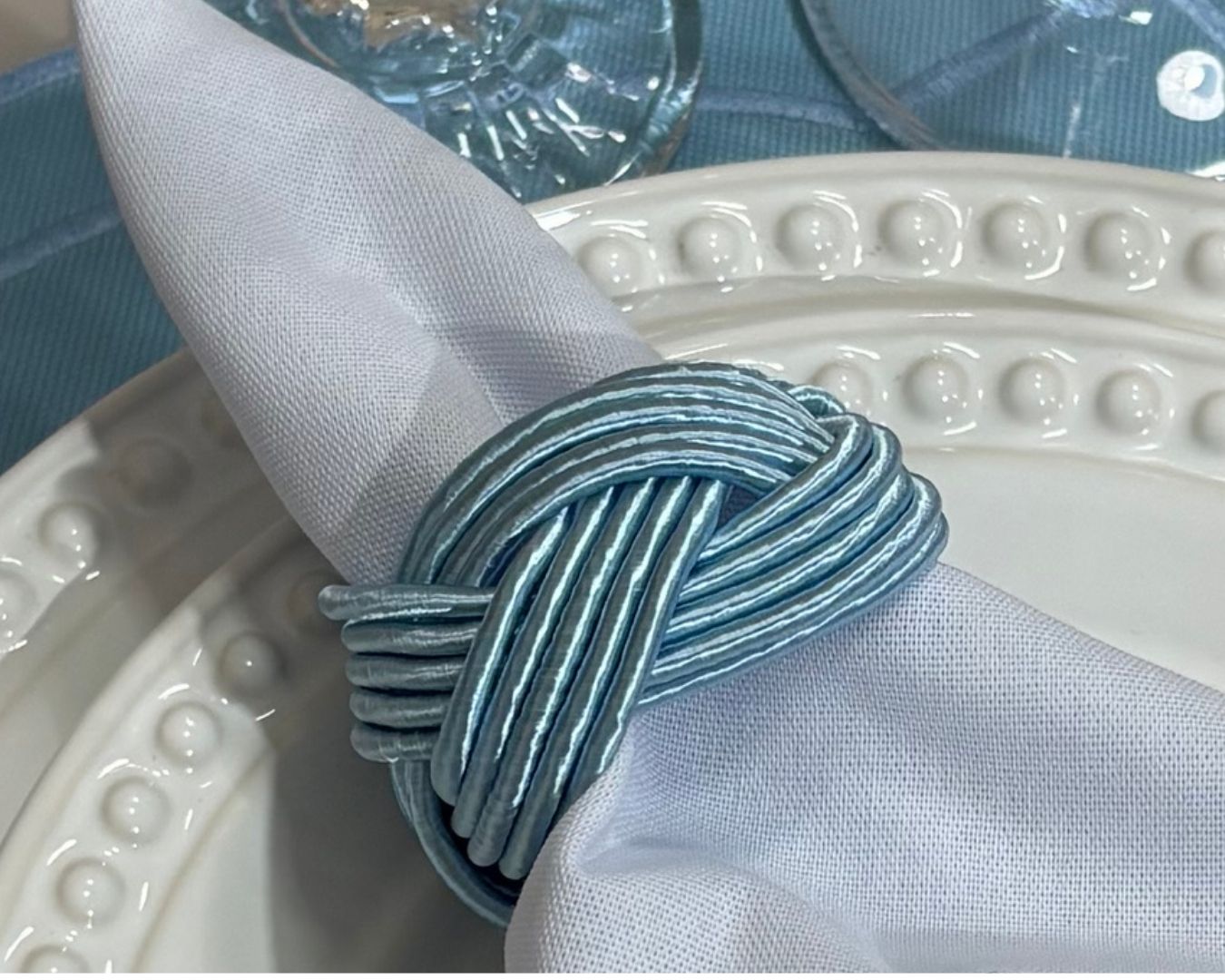 Porta Guardanapo Clássico - azul bebê