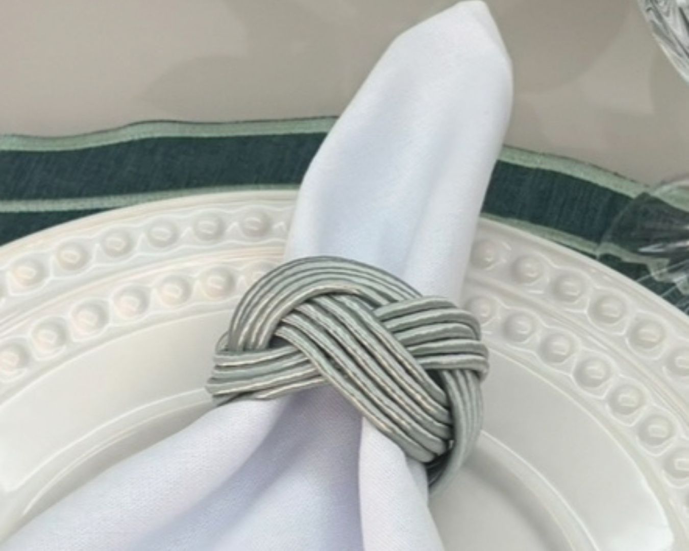 Porta Guardanapo Clássico - verde menta