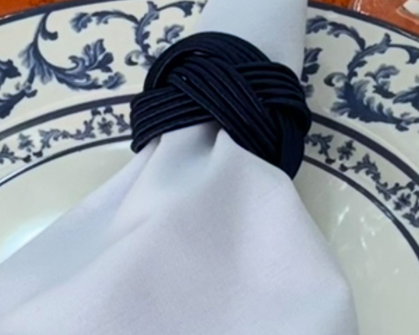 Porta Guardanapo Clássico - azul marinho - Imagem 2