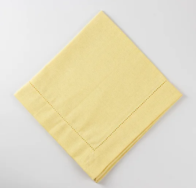 Guardanapo linho misto - amarelo claro - Imagem 3