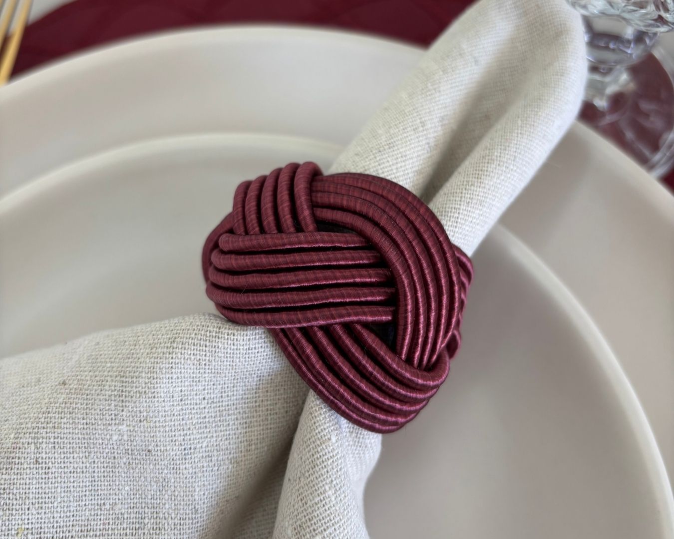 Porta Guardanapo Clássico - bordô