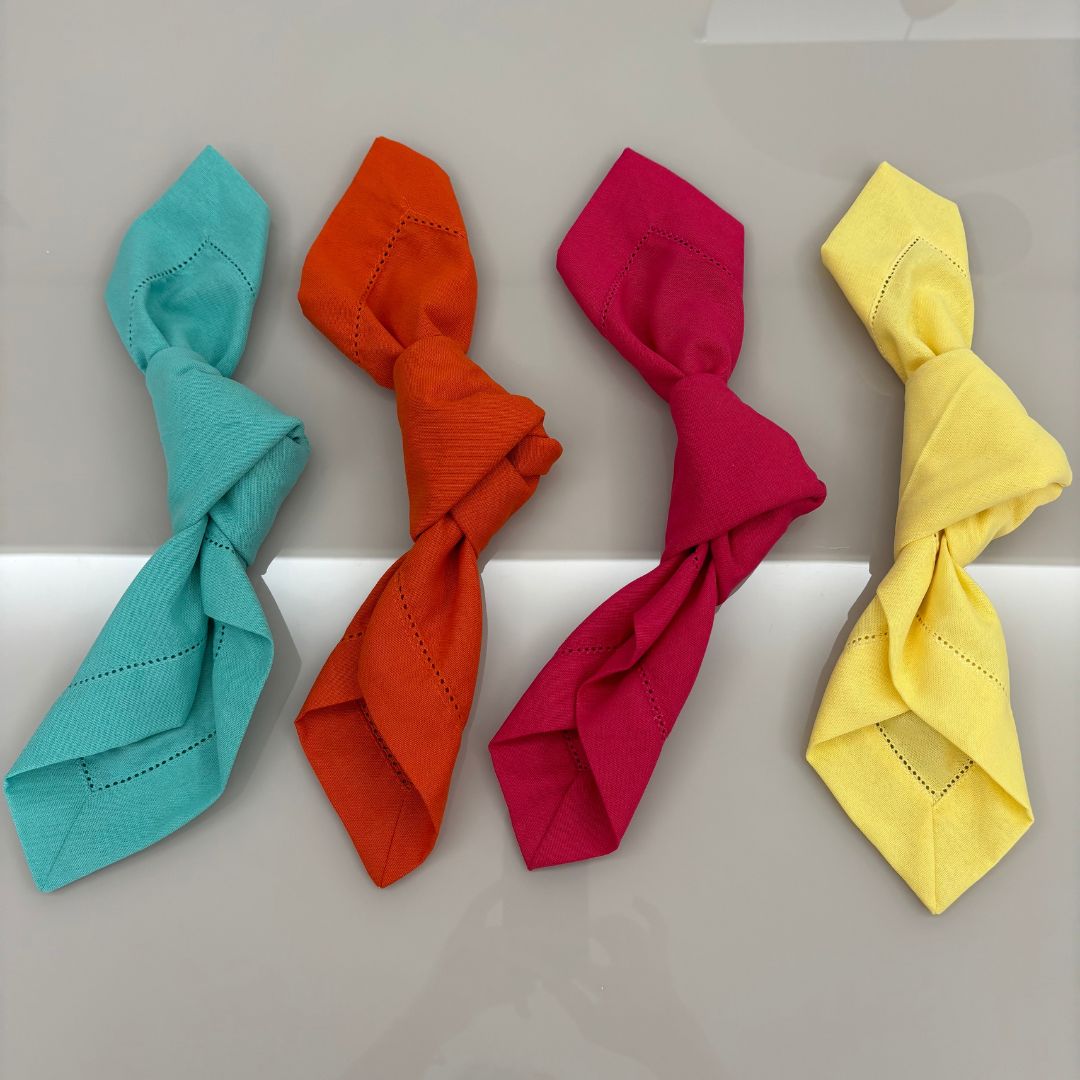 Guardanapo linho misto - verde água - Imagem 3