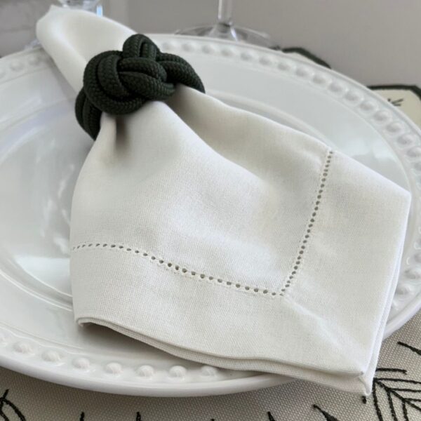 Guardanapo linho misto - off white